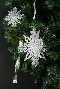 Tree Trims - Silver Sequin Collection Tree Trims - Silver Sequin Collection