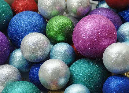 Baubles - Glitter Baubles - Glitter