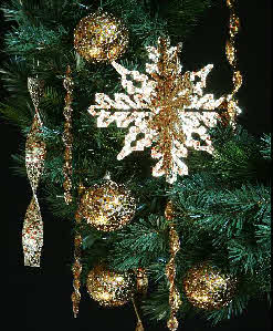 Tree Trims - Gold/copper Sequin Collection Tree Trims - Gold/copper Sequin Collection